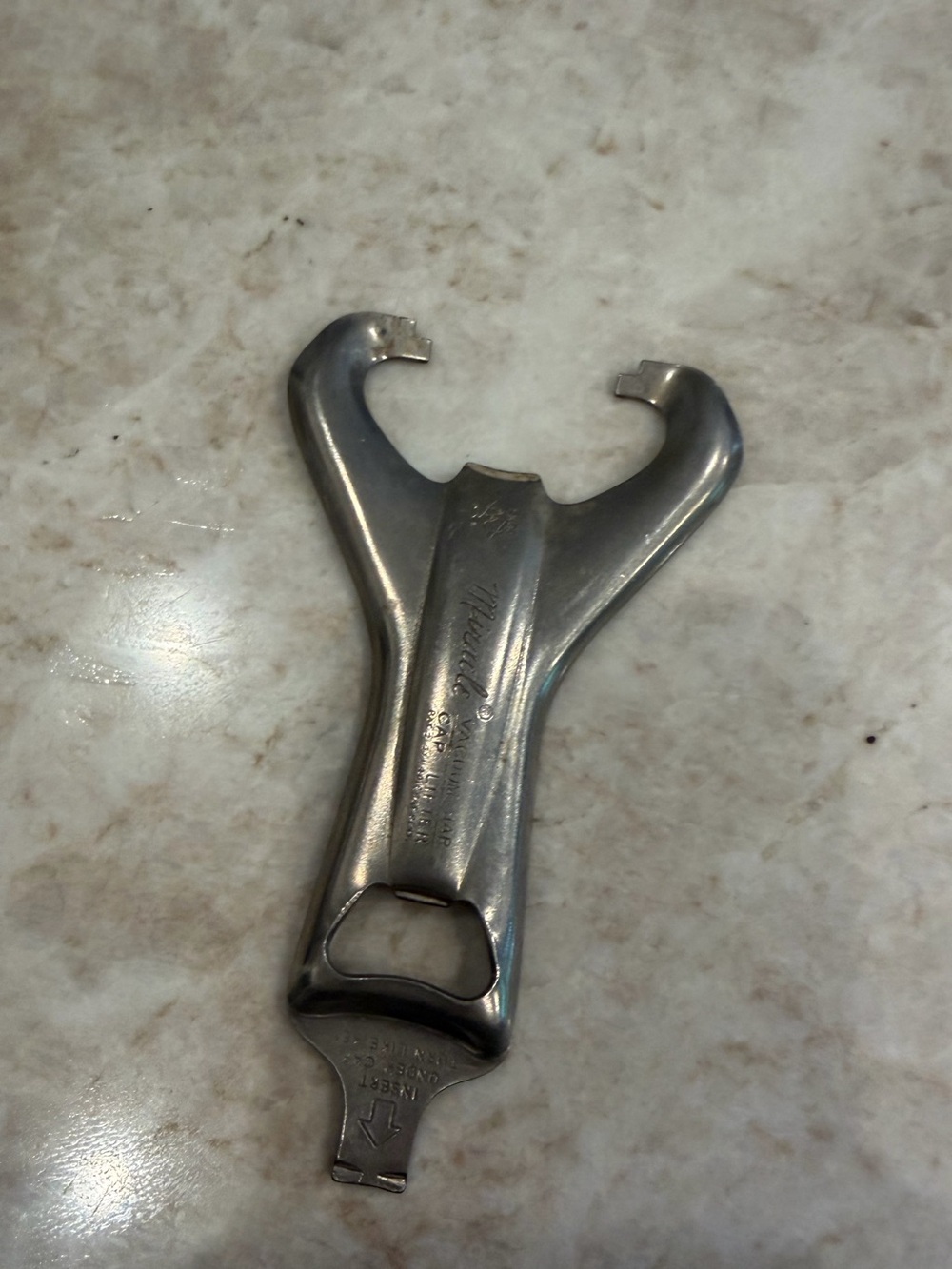 Vintage 50’s Ekco Miracle vacuum jar cap lifter